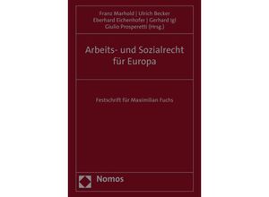 9783848768240 - Arbeits- und Sozialrecht für Europa Gebunden