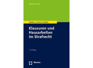 9783848774333 - Klausuren und Hausarbeiten im Strafrecht - Wolfgang Wohlers Jan C Schuhr Hans Kudlich Kartoniert (TB)