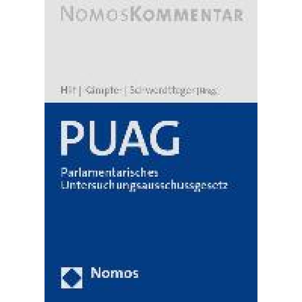 9783848786060 - PUAG - Parlamentarisches Untersuchungsausschussgesetz