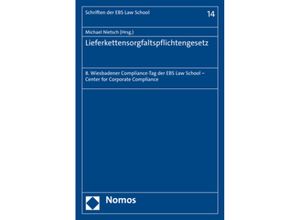 9783848789139 - Lieferkettensorgfaltspflichtengesetz Kartoniert (TB)