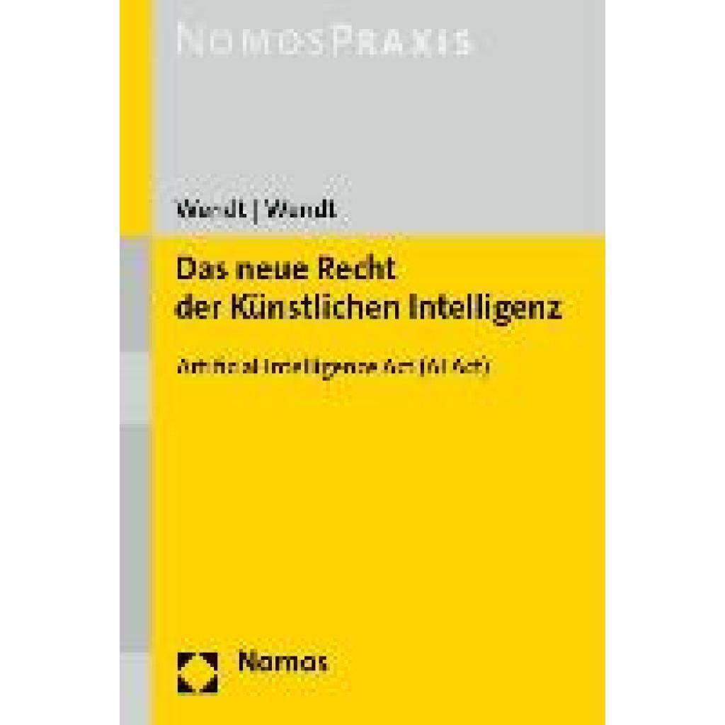 9783848789801 - Wendt Janine Das neue Recht der Künstlichen Intelligenz