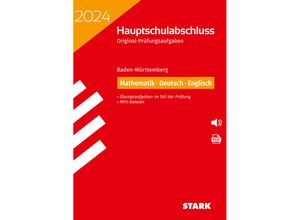 9783849058371 - Abschlussprüfungen   STARK Original-Prüfungen Hauptschulabschluss 2024 - Mathematik Deutsch Englisch 9 Klasse - BaWü Kartoniert (TB)