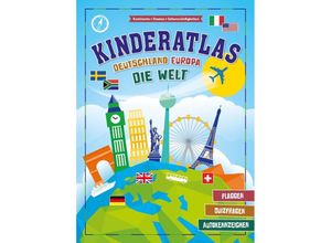 9783849940430 - Kinderatlas Deutschland Europa die Welt - Schwager & Steinlein Verlag Kartoniert (TB)