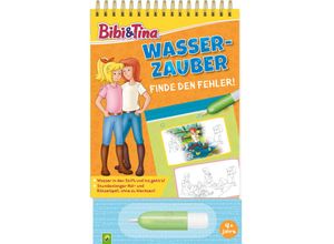 9783849942953 - Bibi & Tina Wasserzauber Finde den Fehler Einfach mit Wasser malen Pappband