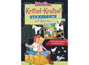 9783849943219 - Bibi & Tina   Bibi & Tina Kritzel-Kratzel Stickerbuch mit Rätseln - Schwager & Steinlein Verlag Kartoniert (TB)