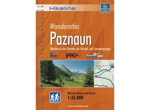 9783850005296 - Hikeline Wanderführer Wanderatlas Paznaun - Roland Esterbauer Kartoniert (TB)