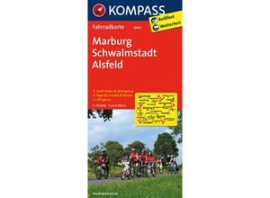 9783850265805 - Kompass Fahrradkarten KOMPASS Fahrradkarte Marburg - Schwalmstadt - Alsfeld Karte (im Sinne von Landkarte)