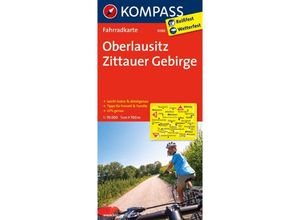 9783850265881 - Kompass Fahrradkarten KOMPASS Fahrradkarte Oberlausitz - Zittauer Gebirge Karte (im Sinne von Landkarte)