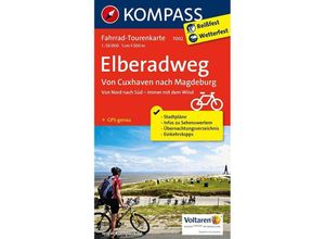 9783850267700 - KOMPASS Fahrrad-Tourenkarte Elberadweg 2 Von Cuxhaven nach Magdeburg 150000Tl2 Karte (im Sinne von Landkarte)