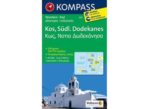 9783850269032 - KOMPASS Wanderkarte 252 Kos - Südlicher Dodekanes 150000 Karte (im Sinne von Landkarte)