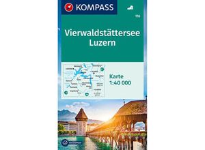 9783850269681 - KOMPASS Wanderkarte 116 Vierwaldstätter See Luzern 140000 Karte (im Sinne von Landkarte)