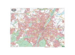 9783850841528 - Freytag & Berndt Poster ohne Metallstäbe   Freytag & Berndt Poster München Gesamtplan ohne Metallstäbe Munich General Map Karte (im Sinne von Landkarte)