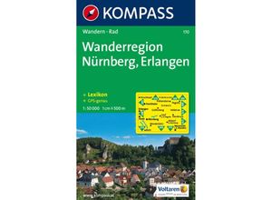 9783854912712 - KOMPASS Wanderkarte 170 Wanderregion Nürnberg - Erlangen 150000 Karte (im Sinne von Landkarte)