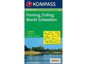 9783854914235 - KOMPASS Wanderkarte 183 Freising - Erding - Markt Schwaben 150000 Karte (im Sinne von Landkarte)