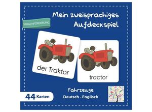 9783861215592 - Mein zweisprachiges Aufdeckspiel Fahrzeuge Deutsch-Englisch (Kinderspiel)