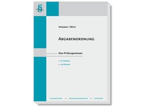 9783861935285 - Skripten   Abgabenordnung - Karl-Edmund Hemmer Achim Wüst Kartoniert (TB)