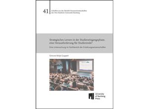 9783863099558 - Strategisches Lernen in der Studieneingangsphase eine Herausforderung für Studierende? - Simone Antje Goppert Kartoniert (TB)