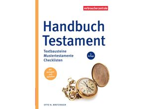 9783863361907 - Handbuch Testament - Otto N Bretzinger Kartoniert (TB)
