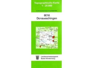 9783863982195 - Topographische Karte Baden-Württemberg Donaueschingen Karte (im Sinne von Landkarte)