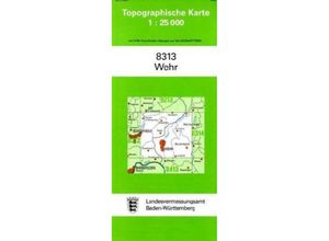 9783863982645 - Topographische Karte Baden-Württemberg Wehr Karte (im Sinne von Landkarte)