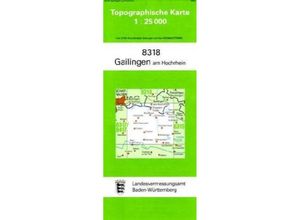 9783863982690 - Topographische Karte Baden-Württemberg Gailingen am Hochrhein Karte (im Sinne von Landkarte)