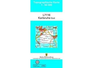 9783863983000 - Topographische Karten Baden-Württemberg Zivilmilitärische Ausgabe Topographische Karte Baden-Württemberg Zivilmilitärische Ausgabe - Karlsruhe-Süd Karte (im Sinne von Landkarte)