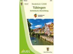 9783863984632 - W237 Wanderkarte 125 000 Tübingen Karte (im Sinne von Landkarte)