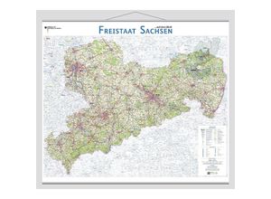 9783864821462 - Freistaat Sachsen auf einen Blick! Karte (im Sinne von Landkarte)