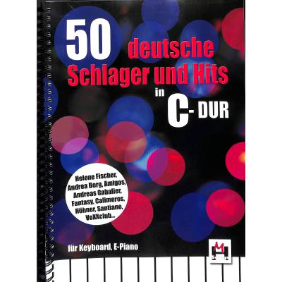 9783865439369 - 50 deutsche Schlager und Hits in C-Dur für Keyboard E-Piano Gitarre Kartoniert (TB)