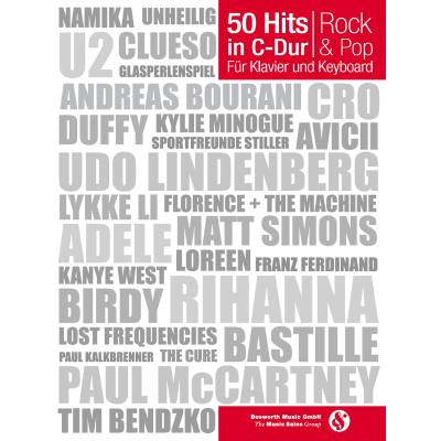 9783865439529 - Noten 50 Hits in C-Dur Rock & Pop leichte Arrangements Bosworth BoE 7850