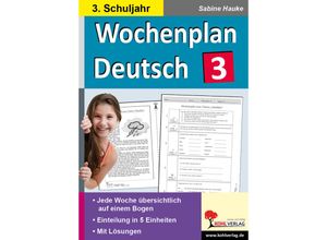 9783866320635 - Wochenplan Deutsch   Klasse 3 - Sabine Hauke Kartoniert (TB)