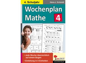 9783866320956 - Wochenplan   Wochenplan Mathe 4 Schuljahr - Michael Junga Kartoniert (TB)