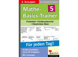 9783866323384 - Mathe-Basics-Trainer Für jeden Tag! 5 Schuljahr - Hans-J Schmidt Kurt Kaldewey Kartoniert (TB)