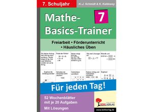 9783866323643 - Mathe-Basics-Trainer Für jeden Tag!   7 Schuljahr - Hans-J Schmidt Kartoniert (TB)