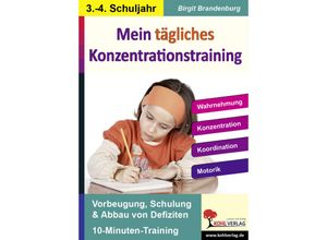 9783866329447 - Kohls Konzentrationstraining 3 4 Schuljahr - Birgit Brandenburg Kartoniert (TB)