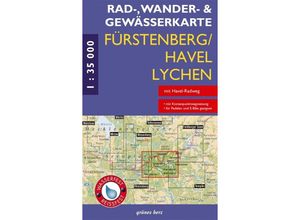 9783866361058 - Rad- Wander- & Gewässerkarte   Rad- Wander- und Gewässerkarte Fürstenberg Havel Lychen Karte (im Sinne von Landkarte)