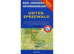 9783866361072 - Rad- Wander- und Gewässerkarte Unterspreewald Karte (im Sinne von Landkarte)