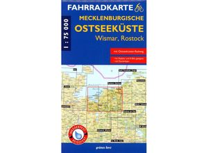 9783866362789 - Fahrradkarte Mecklenburgische Ostseeküste Wismar - Rostock Karte (im Sinne von Landkarte)