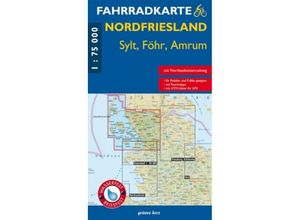 9783866362956 - Fahrradkarte Nordfriesland - Sylt Föhr Amrum Karte (im Sinne von Landkarte)