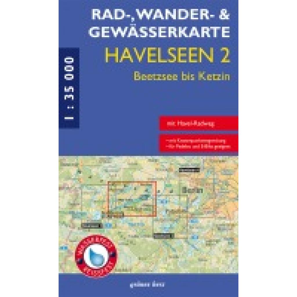 9783866364073 - Rad- Wander- und Gewässerkarte Havelseen 2