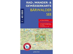 9783866364127 - Rad- Wander- und Gewässerkarte Bärwalder See Karte (im Sinne von Landkarte)