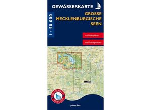 9783866365001 - Gewässerkarte Große Mecklenburgische Seen Karte (im Sinne von Landkarte)