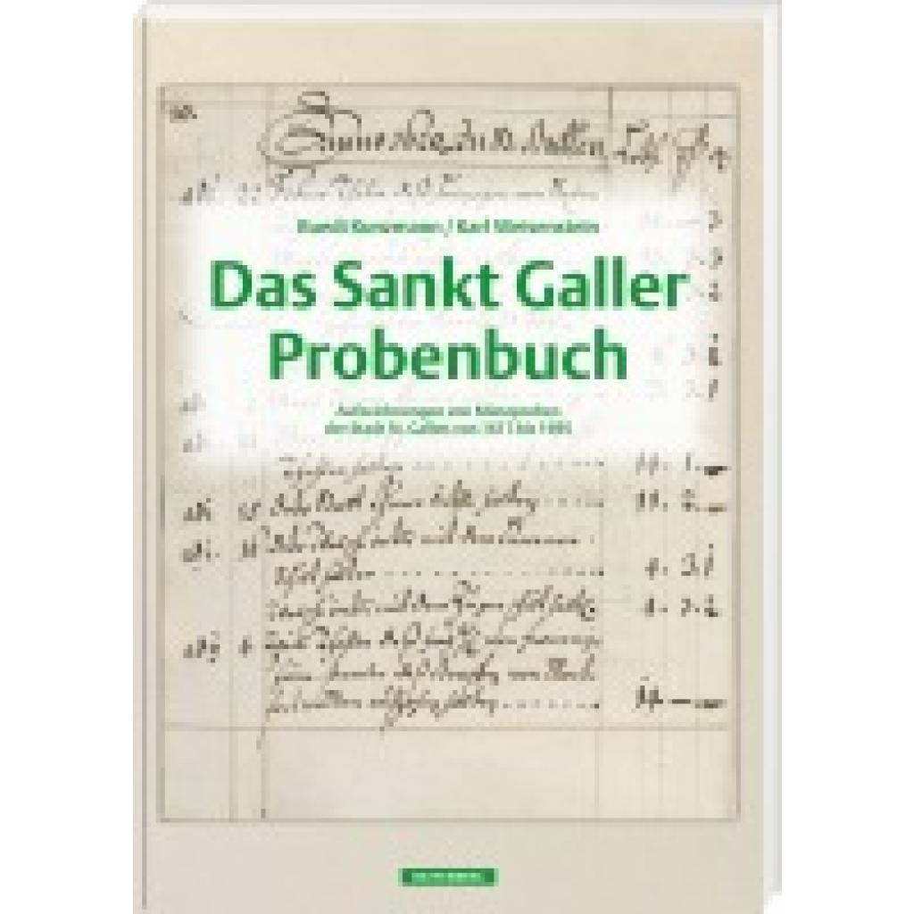 9783866462557 - Kunzmann Ruedi Das Sankt Galler Probenbuch Aufzeichnungen von Münzproben der Stadt St Gallen von 1617 bis 1695 1 Auflage 2024