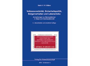 9783866768062 - Volkssouveränität Sicherheitspolitik Bürgerverhalten und Lebensrisiko - Martin H W Möllers Gebunden