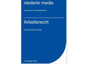 9783867241236 - Arbeitsrecht - 2022 - Bianca Hafke Jan Niederle Simone Singer Kartoniert (TB)