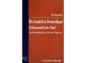 9783867416375 - Die Limited in Deutschland - Klaus Degenhardt Kartoniert (TB)