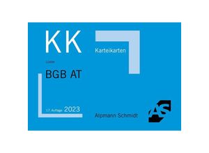 9783867528740 - Karteikarten BGB Allgemeiner Teil - Jan S Lüdde Kartoniert (TB)