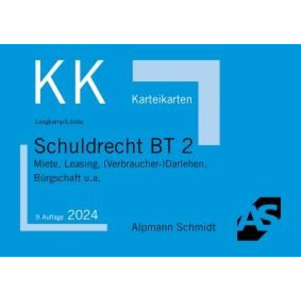 9783867529020 - Langkamp Tobias Karteikarten Schuldrecht BT 2