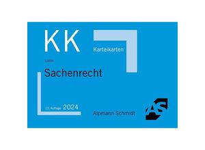 9783867529099 - Karteikarten Sachenrecht - Jan S Lüdde Gebunden