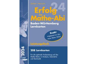 9783868148282 - Erfolg im Mathe-Abi 2024 208 Lernkarten Leistungsfach Allgemeinbildendes Gymnasium Baden-Württemberg - Helmut Gruber Robert Neumann Gebunden